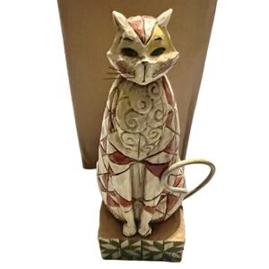 Jim Shore Heartwood Creek Cat Figurine Abraham 2003